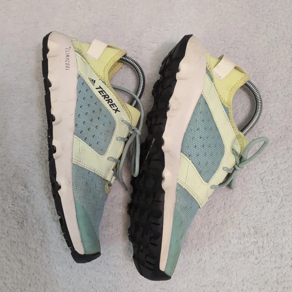 Adidas Terrex CC Voyager Sleek BC0463 Green Running Shoes‎ Sneakers Women's 8.5